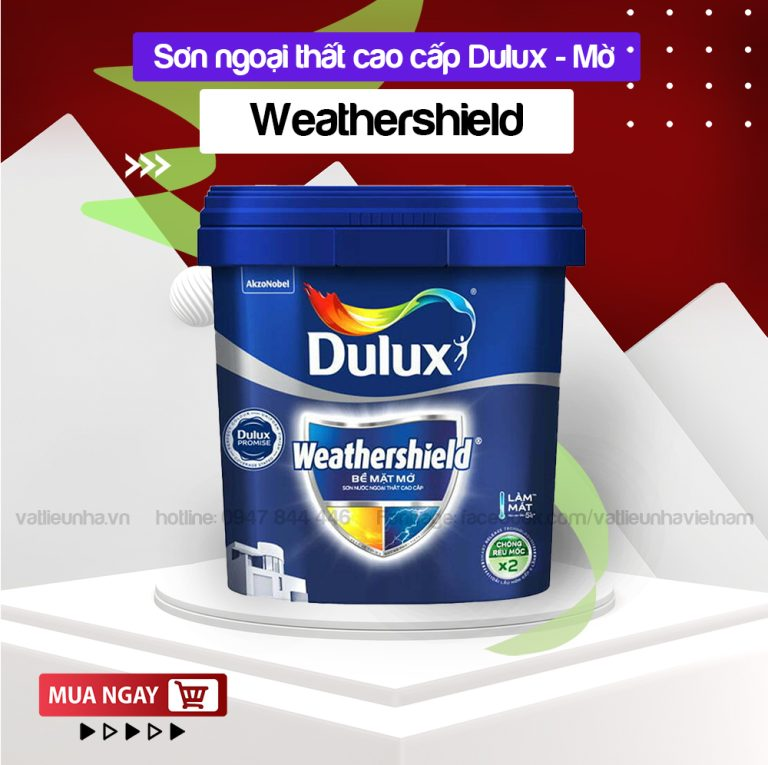 Sơn nước ngoại thất Dulux Weathershield Bề Mặt